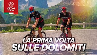 La prima volta di Giorgio in bici sulle Dolomiti [upl. by Roe847]