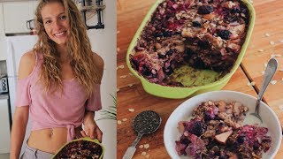 VEGAN BAKED OATMEAL RECIPE  EASY SIMPLE amp DELICIOUS [upl. by Ahsir]