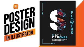 How To Create Amazing Poster Design in Adobe Illustrator I MardanGraphicsDesigner [upl. by Eliezer]