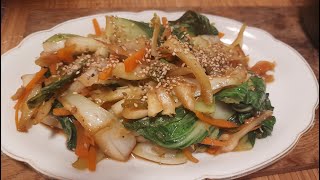 Quick and easy BOK CHOI recipe PAK CHOY Rezept [upl. by Essiralc]