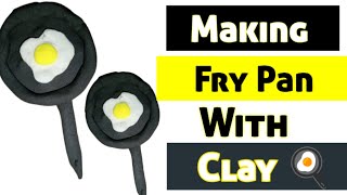 How to make miniature fry pan with polymer clay  miniature clay fry pan [upl. by Liahus48]