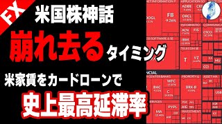 【インデ ドル円 メキシコペソ円】米国株神話崩れ去るタイミング／米家賃をカードローンで史上最高延滞率｜ペソ円キャリートレード巻き戻しの先駆け最新の相場を分析 2024年8月6日 [upl. by Beryle]