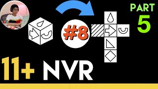 11 Plus Non Verbal Reasoning  Type 8  Nets and Cubes Nets to Cube  Part 5  Lessonade [upl. by Htebesile966]