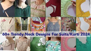 60 Trendy amp Beautiful Neck Designs For Suits Kurti [upl. by Aitak]