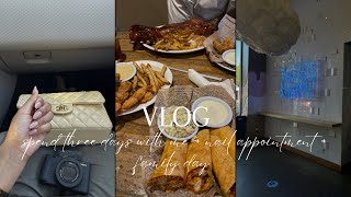 VLOG SPEND 3 DAYS WITH ME  NAIL APPOINTMENT  FAMILY DAY amp M0RE [upl. by Elsinore]