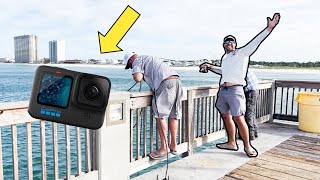 FISHING with a GOPRO at OCEAN PIER THIS was NUTS Panama City Beach [upl. by Swithin528]