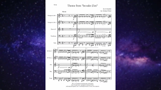 ♫ quotInvader Zim Themequot Sheet Music for Brass Quintet [upl. by Ibrad467]