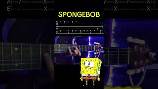 SPONGEBOB  Guitar Tabs Tutorial [upl. by Aiynot]