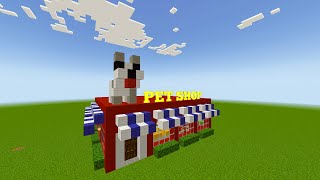 I BUILD PET SHOP IN MINECRAFT viral trending [upl. by Vastha]