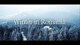 Winter in Romania  Iarna in România drone video [upl. by Lleze]