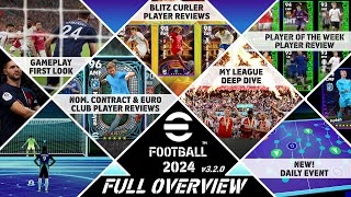 eFootball 2024™ v32 FULL OVERVIEW  Gameplay My League POTW Nom Con amp Blitz Curler FULL REVIEW [upl. by Greerson]