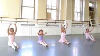 The Joffrey Ballet School NYC Pre Ballet 2 Class feature from The Childrens Program [upl. by Skerl]