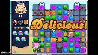 Candy Crush Saga Level 7765 1 Boosters [upl. by Atolrac]