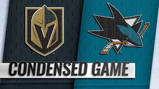 033019 Condensed Game Golden Knights  Sharks [upl. by Lorens]