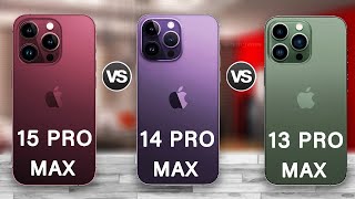 iPhone 15 Pro Max Vs iPhone 14 Pro Max Vs iPhone 13 Pro Max Specs Review [upl. by Croydon751]