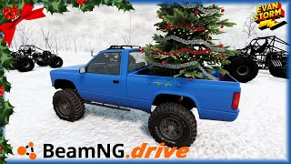 Beam NG Drive Christmas Challenge Find The Monster Jam Trucks A Christmas Tree VS BIG Boss Man [upl. by Belita]