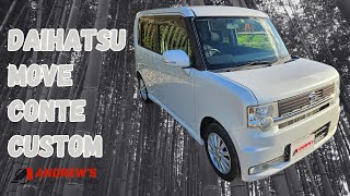 Daihatsu Move Conte Custom X for sale  automatic Japanese import kei car 40500 miles clean MOT [upl. by Mame]