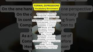 FORMAL EXPRESSIONS learnenglish english ielts ieltspreparation shorts shortsvideo shortsfeed [upl. by Nesyaj61]