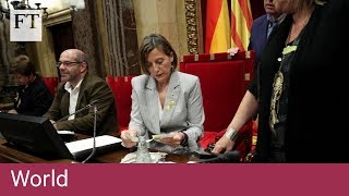 Catalans declare independence [upl. by Fesoj]