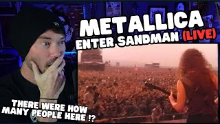 Metal Vocalist First Time Reaction  Metallica  Enter Sandman Live Moscow 1991 HD [upl. by Alyose]