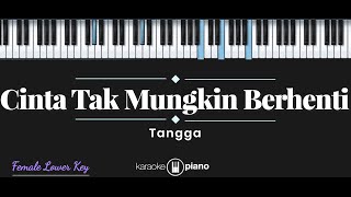 Cinta Tak Mungkin Berhenti  Tangga KARAOKE PIANO  FEMALE LOWER KEY [upl. by Eydnarb114]