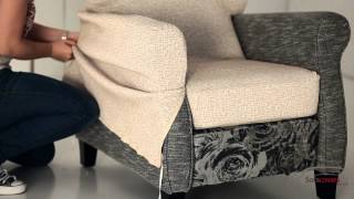 How to install a reclining armchair cover [upl. by Nylauqcaj]