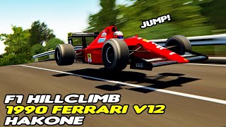 Assetto Corsa F1 OnBoard Nigel Mansell at Hakone Turnpike Ferrari 6412 Formula RSS 1990 V12 [upl. by Ybur]