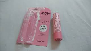 New Nykaa Serial Kisser Lip Balm Review Raspberry [upl. by Chimene]