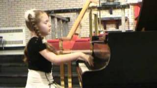 Anastasia Rizikov 9 years old plays F Chopin Etude in C sharp minor op 25 7 [upl. by Burman]