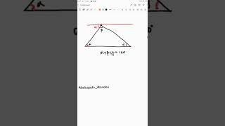 Uchburchakning ichki burchaklari yig‘indisi 180° isbot matematika geometriya [upl. by Maher]