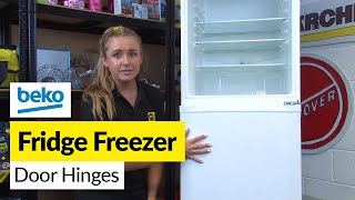 Need to Fit New Beko Fridge Freezer Hinges  Learn How [upl. by Adim]