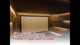 Professional Home Cinema High Quality 4K Acoustic Fixed Frame Screen [upl. by Nivaj]