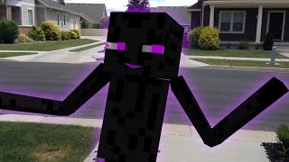 Minecraft Enderman In Real Life  Enderman Dance [upl. by Chalmer]