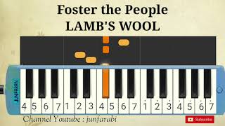 Foster the People  LAMBS WOOL  tutorial pianica [upl. by Ardnaed572]