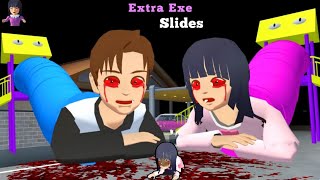 Baby Yuta Mio Haunteds in Extra Exe Slides😰 Sakura School Simulator Drama 👺 [upl. by Strephon]