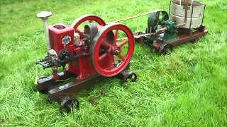 Amanco 2HP Stationary Engine with Lister Water Pump DUNSTER SHOW 2012 [upl. by Llehcram932]