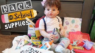 Reborn Toddler Preschool Shopping Haul New Clothes and School Supplies [upl. by Olsewski]