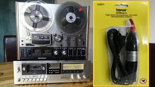 Tape Head Demagnetizer Review Before amp After Sound Test Akai Sony Cassette deck Reel 2 Reel [upl. by Nemra]