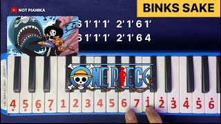 Not Pianika Binks No Sake  Brook One Piece Melodica Notes [upl. by Churchill]