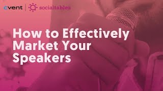 Event Marketing Top Speaker Promotion Ideas [upl. by Aynna]