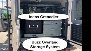 Ineos Grenadier  Buzz Overland Storage System Review [upl. by Atsahs672]