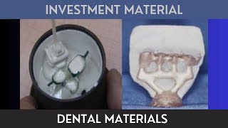 Gypsum amp Phosphate Bonded Investment Materials [upl. by Rrats]