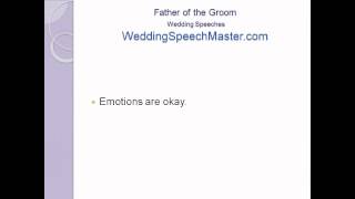 Father of the Groom Wedding Speech Tips for Proud Dads [upl. by Adalia]