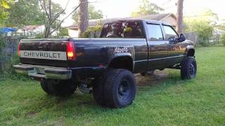 1995 chevy k3500 cummins swap 1st drive ever [upl. by Rosane472]