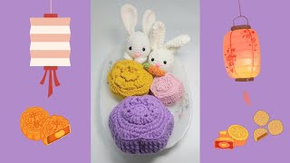 Auntie Nats Crochet  Crochet Moon Cake  2nd Version [upl. by Lorrimer]