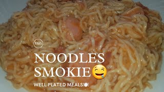 BREAKFAST RECIPENOODLES SMOKIE🤤NOODLES RECIPEBREAKFAST IDEA [upl. by Nitnerb2]