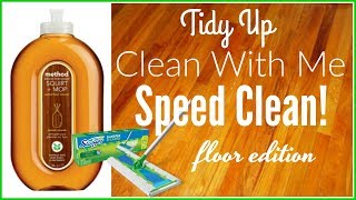 Tidy Up Clean With Me Speed Clean 2017 Floor Edition [upl. by Akayas]