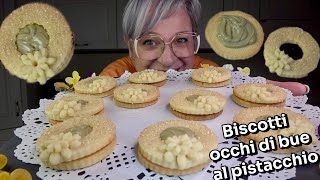 Biscotti occhi di bue al pistacchio  Ricetta Facile‼️ [upl. by Saitam]