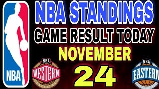 24 November NBA Game Result todaygame schedule for next game 25th November [upl. by Raasch]