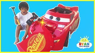 Disney Cars 3 Lightning McQueen Battery Powered Power Wheels for kids [upl. by Roselba429]